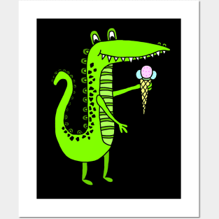 Cartoon Gator Posters and Art